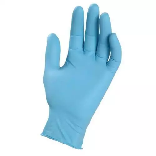 guanti nitrile blu